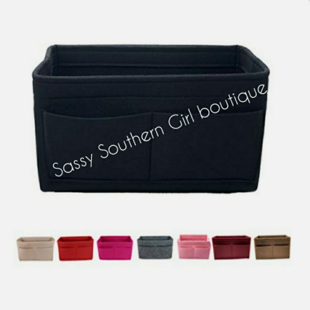 ⭐🆕 Black felt purse bag organizer